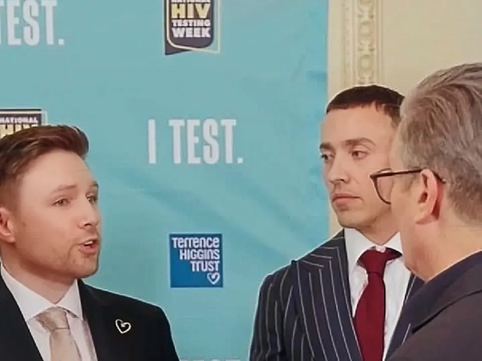 Nathan at 10 Downing Street for the start of National HIV Testing Week